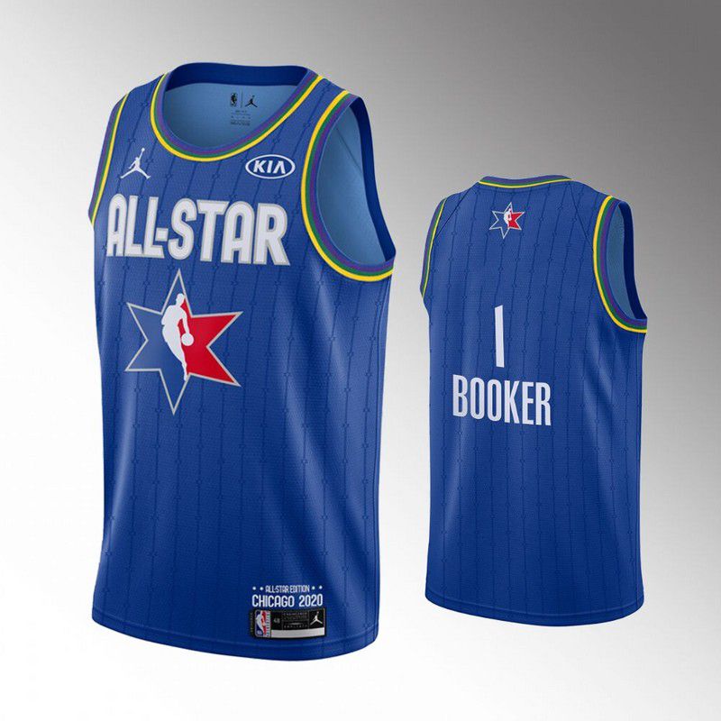 Men Phoenix Suns #1 Booker Blue 2020 All Star NBA Jerseys->phoenix suns->NBA Jersey